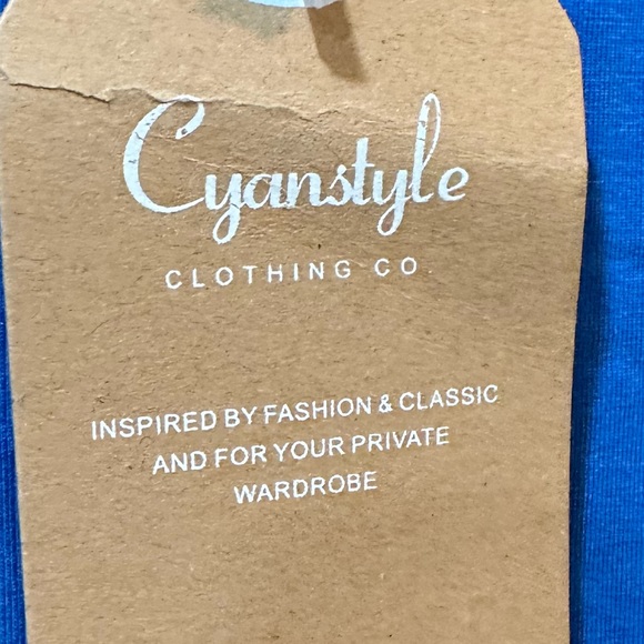 Cyanstyle XL comfortable workout athletic casual, easy-going gym shirt open back - Picture 5 of 8